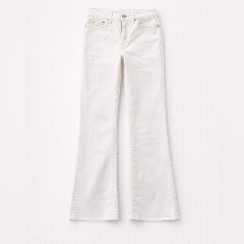 Madewell White Flared Jeans